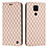 Custodia Portafoglio In Pelle Cover con Supporto H05X per Xiaomi Redmi Note 9 Oro