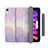 Custodia Portafoglio In Pelle Cover con Supporto H06 per Apple iPad Mini 6 Lavanda