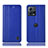 Custodia Portafoglio In Pelle Cover con Supporto H06P per Motorola Moto S30 Pro 5G Blu
