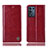 Custodia Portafoglio In Pelle Cover con Supporto H06P per Oppo K9S 5G Rosso