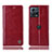 Custodia Portafoglio In Pelle Cover con Supporto H07P per Motorola Moto S30 Pro 5G Rosso