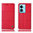 Custodia Portafoglio In Pelle Cover con Supporto H07P per Oppo A18 Rosso