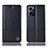 Custodia Portafoglio In Pelle Cover con Supporto H07P per Oppo Find X5 Lite 5G Nero