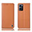 Custodia Portafoglio In Pelle Cover con Supporto H07P per Oppo Reno7 5G Arancione