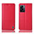 Custodia Portafoglio In Pelle Cover con Supporto H07P per Realme V23i 5G Rosso