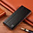 Custodia Portafoglio In Pelle Cover con Supporto H07P per Sony Xperia 10 III Nero