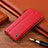 Custodia Portafoglio In Pelle Cover con Supporto H07P per Sony Xperia 10 III SOG04 Rosso