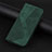 Custodia Portafoglio In Pelle Cover con Supporto H07X per Google Pixel 6a 5G Verde