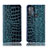 Custodia Portafoglio In Pelle Cover con Supporto H08P per Motorola Moto G50 Blu