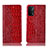 Custodia Portafoglio In Pelle Cover con Supporto H08P per OnePlus Nord N200 5G Rosso