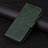 Custodia Portafoglio In Pelle Cover con Supporto H08X per Google Pixel 6 Pro 5G Verde