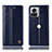 Custodia Portafoglio In Pelle Cover con Supporto H09P per Motorola Moto Edge X30 Pro 5G Blu