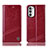 Custodia Portafoglio In Pelle Cover con Supporto H09P per Motorola MOTO G52 Rosso