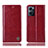 Custodia Portafoglio In Pelle Cover con Supporto H09P per OnePlus Nord CE 2 5G Rosso