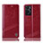 Custodia Portafoglio In Pelle Cover con Supporto H09P per Oppo A36 Rosso