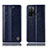 Custodia Portafoglio In Pelle Cover con Supporto H09P per Oppo A53s 5G Blu