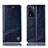 Custodia Portafoglio In Pelle Cover con Supporto H09P per Oppo A93s 5G Blu