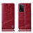 Custodia Portafoglio In Pelle Cover con Supporto H09P per Oppo A93s 5G Rosso