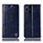 Custodia Portafoglio In Pelle Cover con Supporto H09P per Oppo Find X3 Pro 5G Blu