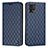 Custodia Portafoglio In Pelle Cover con Supporto H09X per Motorola Moto G72 Blu