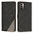 Custodia Portafoglio In Pelle Cover con Supporto H09X per Nokia G11 Nero