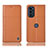 Custodia Portafoglio In Pelle Cover con Supporto H10P per Motorola Moto Edge (2022) 5G Arancione