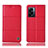 Custodia Portafoglio In Pelle Cover con Supporto H10P per OnePlus Nord N300 5G Rosso