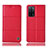 Custodia Portafoglio In Pelle Cover con Supporto H10P per Oppo A53s 5G Rosso