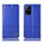 Custodia Portafoglio In Pelle Cover con Supporto H10P per Oppo A95 5G Blu