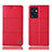 Custodia Portafoglio In Pelle Cover con Supporto H10P per Oppo Reno7 SE 5G Rosso