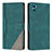 Custodia Portafoglio In Pelle Cover con Supporto H10X per Motorola Moto E22S Verde