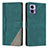 Custodia Portafoglio In Pelle Cover con Supporto H10X per Motorola Moto Edge 30 Lite 5G Verde