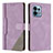 Custodia Portafoglio In Pelle Cover con Supporto H10X per Motorola Moto Edge 40 Pro 5G Viola