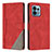 Custodia Portafoglio In Pelle Cover con Supporto H10X per Motorola Moto Edge Plus (2023) 5G Rosso