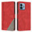 Custodia Portafoglio In Pelle Cover con Supporto H10X per Motorola Moto G 5G (2023) Rosso