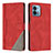 Custodia Portafoglio In Pelle Cover con Supporto H10X per Motorola Moto G Stylus (2023) 4G Rosso