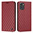 Custodia Portafoglio In Pelle Cover con Supporto H10X per Nokia G60 5G Rosso