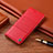 Custodia Portafoglio In Pelle Cover con Supporto H11P per Asus ZenFone 8 Flip ZS672KS Rosso