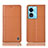 Custodia Portafoglio In Pelle Cover con Supporto H11P per Oppo A1x 5G Arancione