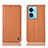 Custodia Portafoglio In Pelle Cover con Supporto H11P per Oppo A58 4G Arancione