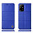 Custodia Portafoglio In Pelle Cover con Supporto H11P per Oppo Reno5 Z 5G Blu