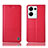 Custodia Portafoglio In Pelle Cover con Supporto H11P per Oppo Reno8 Pro 5G Rosso