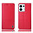 Custodia Portafoglio In Pelle Cover con Supporto H11P per Oppo Reno9 Pro 5G Rosso