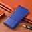 Custodia Portafoglio In Pelle Cover con Supporto H11P per Xiaomi Poco M4 5G Blu