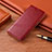 Custodia Portafoglio In Pelle Cover con Supporto H12 per Apple iPhone 13 Mini Rosso