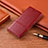 Custodia Portafoglio In Pelle Cover con Supporto H14 per Apple iPhone 13 Rosso