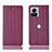 Custodia Portafoglio In Pelle Cover con Supporto H15P per Motorola Moto Edge X30 Pro 5G Viola