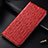 Custodia Portafoglio In Pelle Cover con Supporto H15P per Motorola Moto G Play Gen 2 Rosso