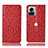 Custodia Portafoglio In Pelle Cover con Supporto H16P per Motorola Moto Edge 30 Ultra 5G Rosso