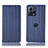 Custodia Portafoglio In Pelle Cover con Supporto H16P per Motorola Moto S30 Pro 5G Blu